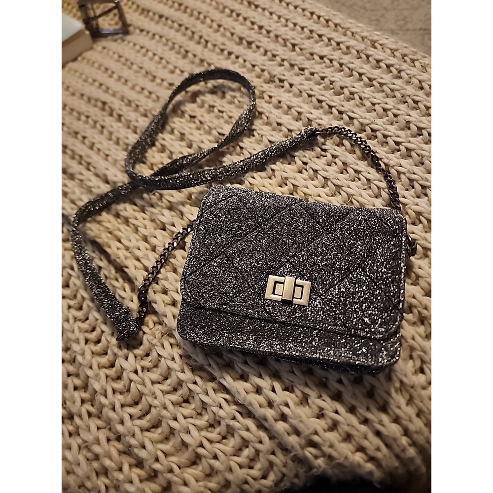 Art Class Small Crossbody Purse Silver Party Small Bag